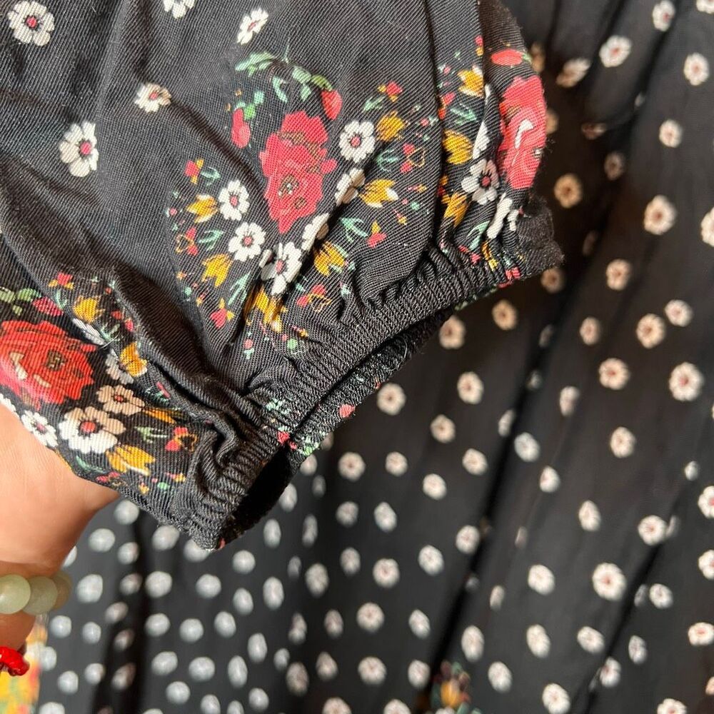 Farm Rio Anthropologie Floral Blocked Maxi Dress - Picture 8 of 13